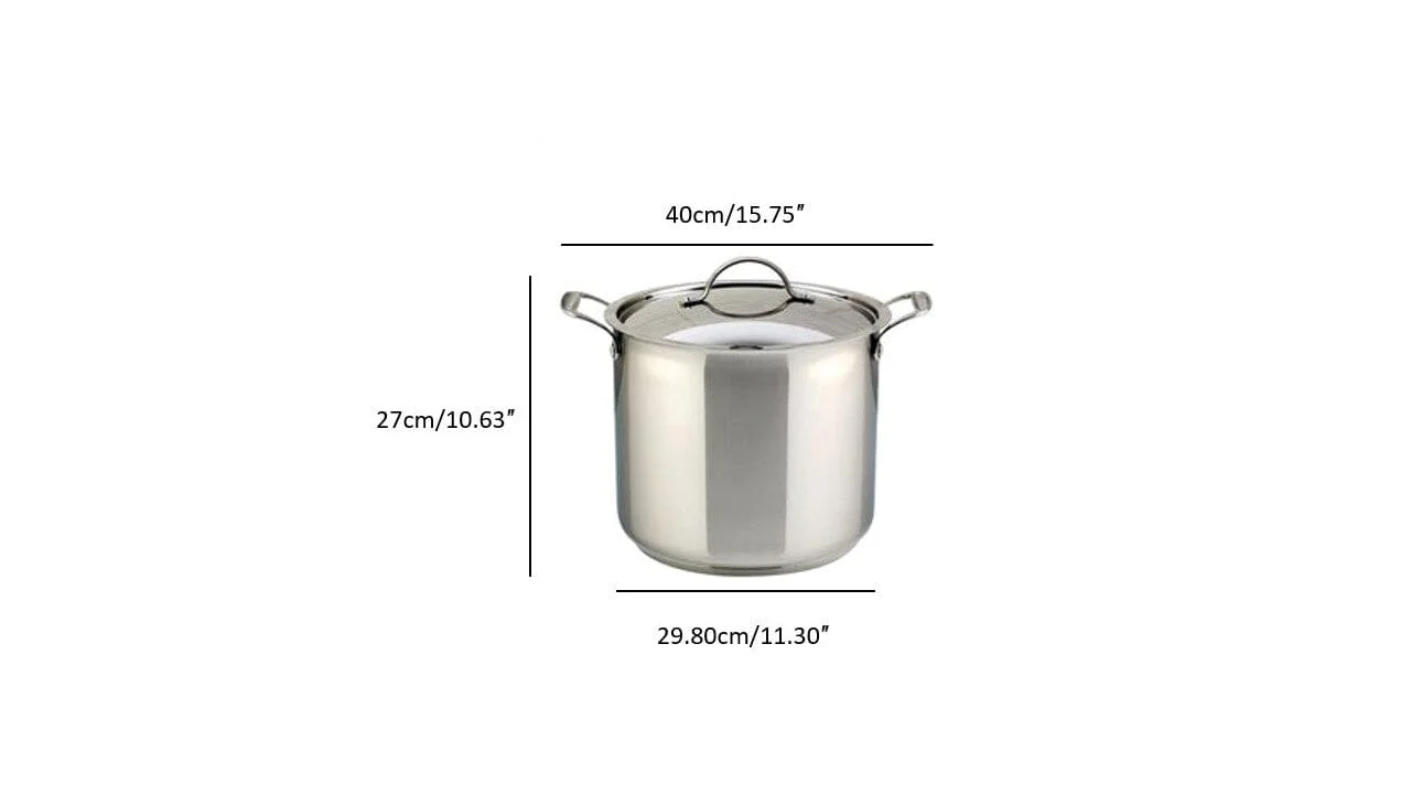 Meyer Confederation Stainless Steel 14L Stock Pot with cover, Made in Canada - Image 6