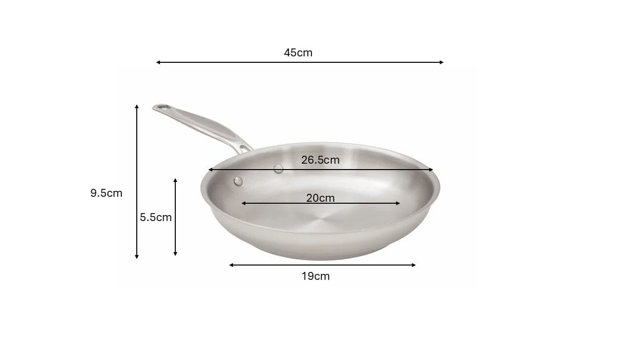Meyer Confederation Stainless Steel 24cm/9.5" Frying Pan, Skillet, Made in Canada - Image 9