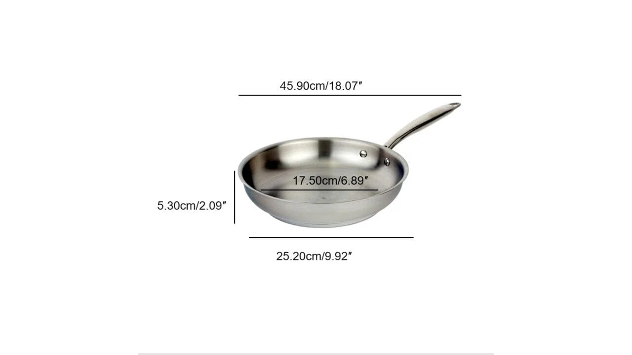 Meyer Accolade Stainless Steel 24cm/9.5" Frying Pan, Skillet, Made in Canada - Image 8