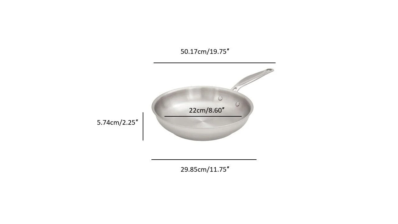 Meyer Confederation Stainless Steel 28cm/11" Frying Pan, Skillet, Made in Canada - Image 9
