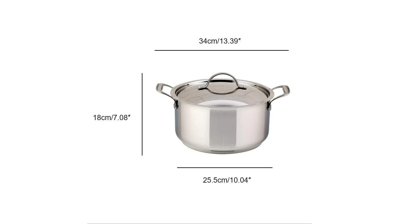 Meyer Confederation Stainless Steel 5L Dutch Oven with cover, Made in Canada - Image 8