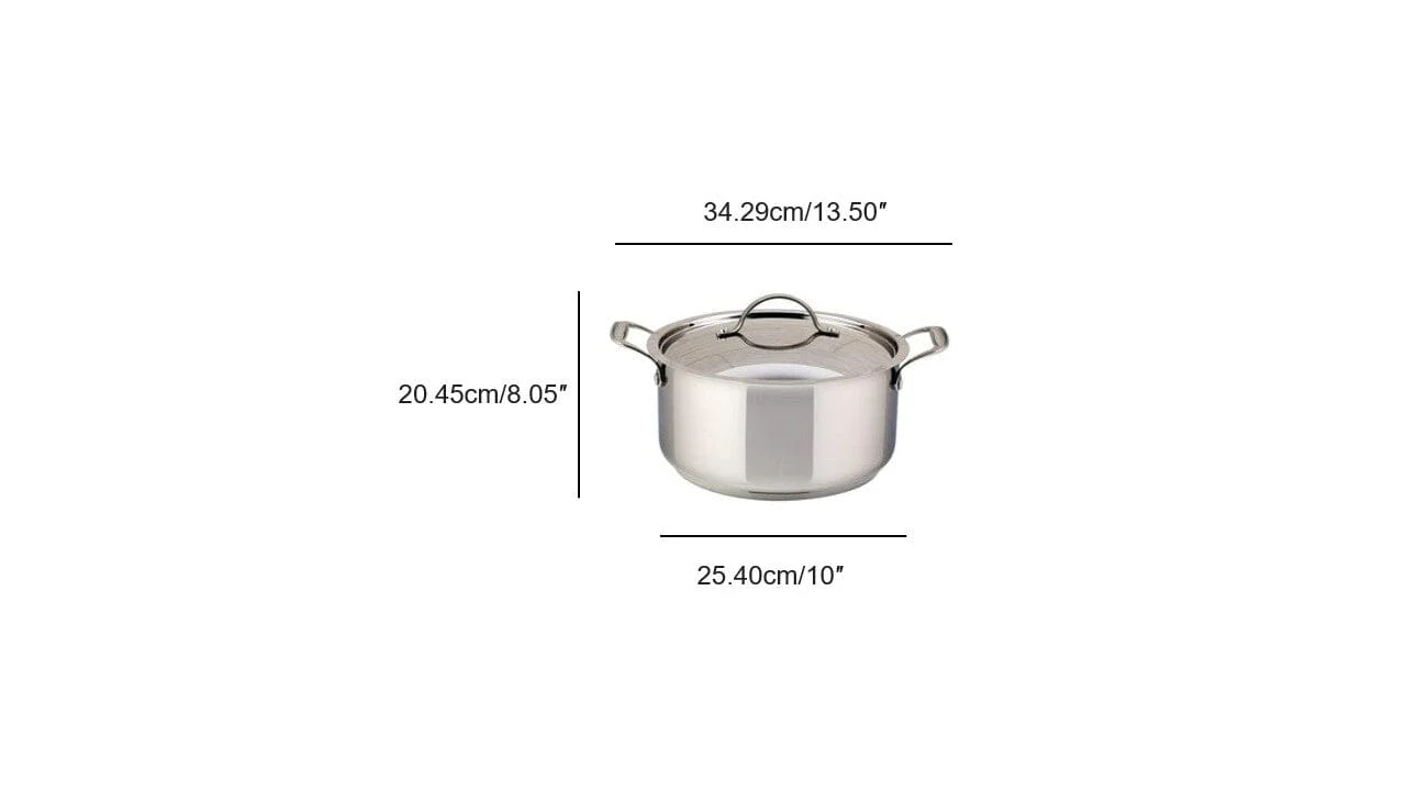 Meyer Confederation Stainless Steel 6.5L Dutch Oven with cover, Made in Canada - Image 8