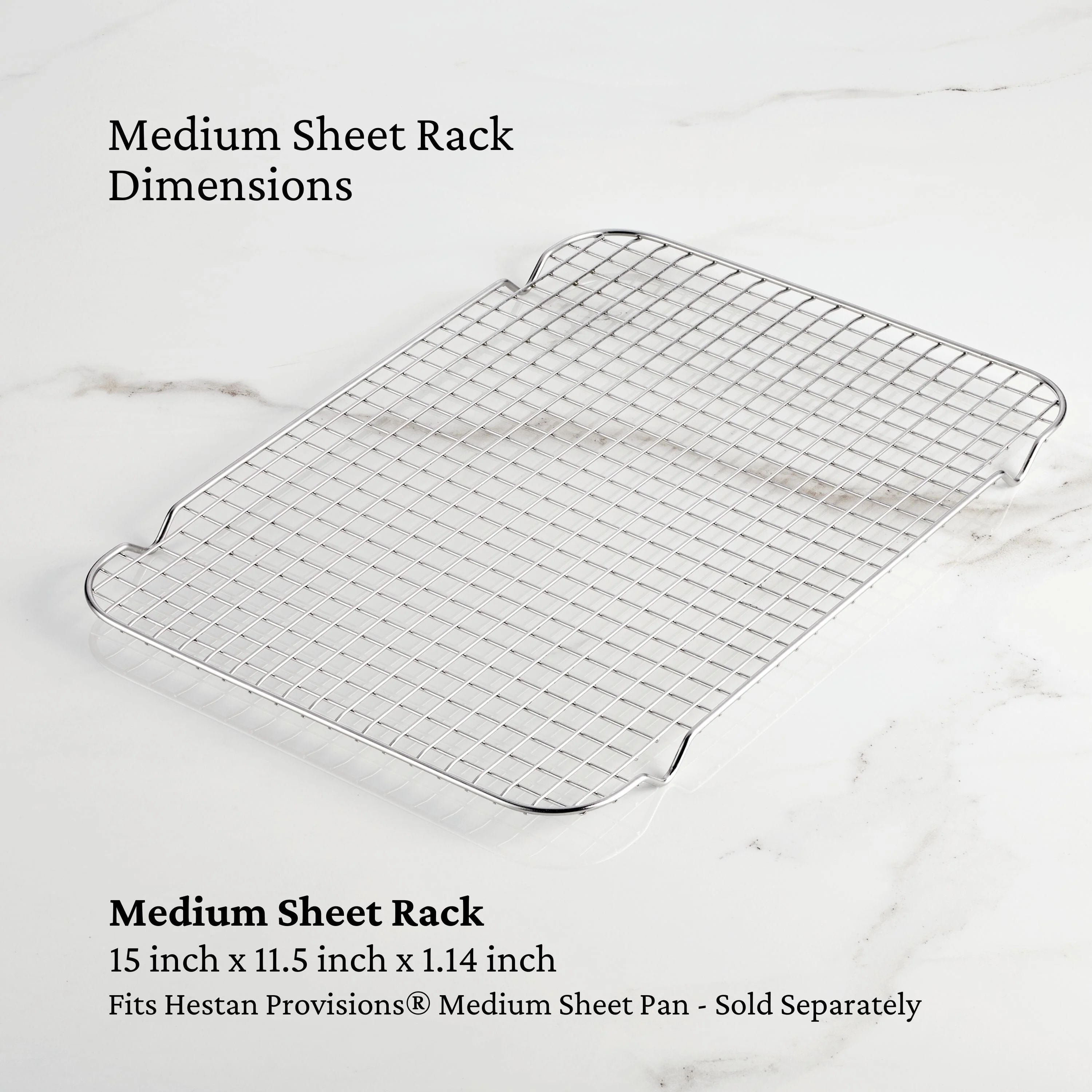 Hestan Provisions OvenBond Stainless Steel Medium Sheet Pan Rack, 11-Inch x 14.5-Inch, Stainless Steel - Image 3